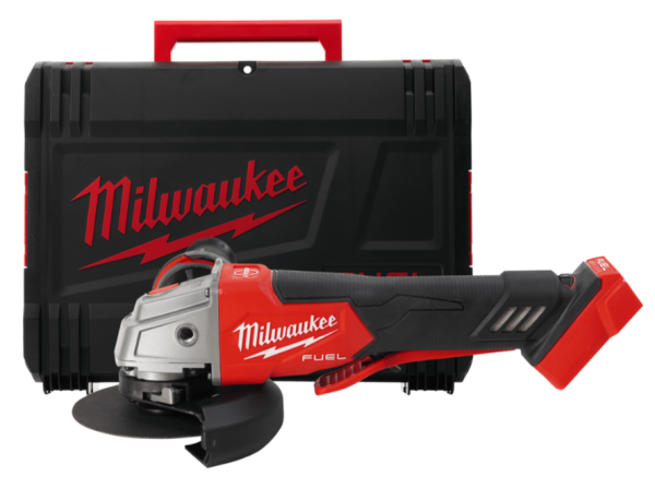 Шліфмашина кутова акумуляторна MILWAUKEE, M18 FSAGV125XPDB-0X, діаметр 125мм (+ рукоятка, зах. кожух, безкл. гайка, 2 зах. Екран