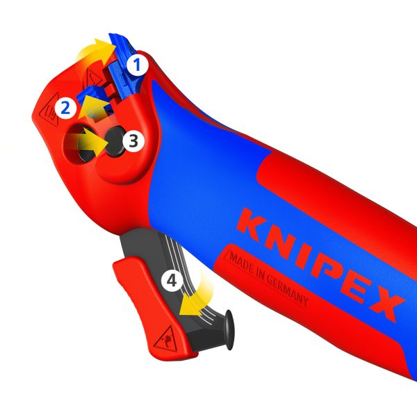 Ніж з п'яткою двофункційний KNIPEX 16 50 145 SB