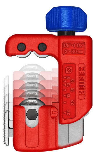 Труборіз діаметром 3 30 мм (1/8 1 1/8") KNIPEX TubiX S
