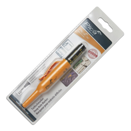 Маркер фірмовий з довгим носиком Pica-Ink Deep Hole Marker, 150/46 чорний