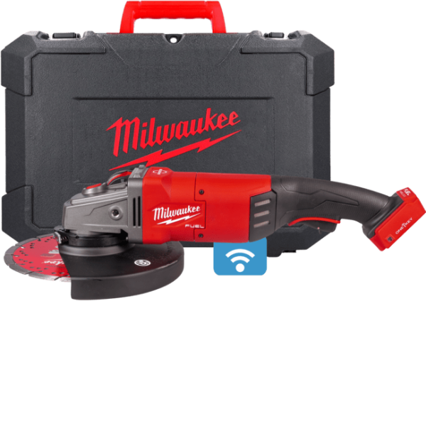 Шліфмашина кутова акумуляторна MILWAUKEE, M18 ONEFLAG230XPDB-0C, діаметр 230мм (кейс)