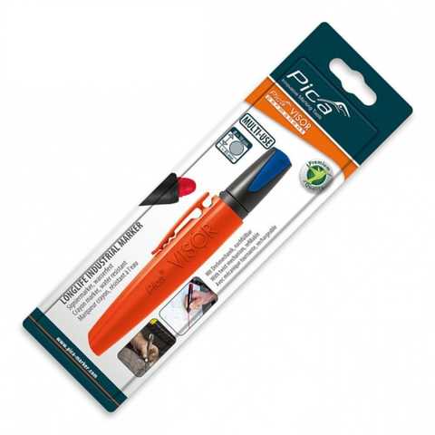 Сухий промисловий маркер PICA VISOR permanent Longlife Industrial Marker 990/41, голубий