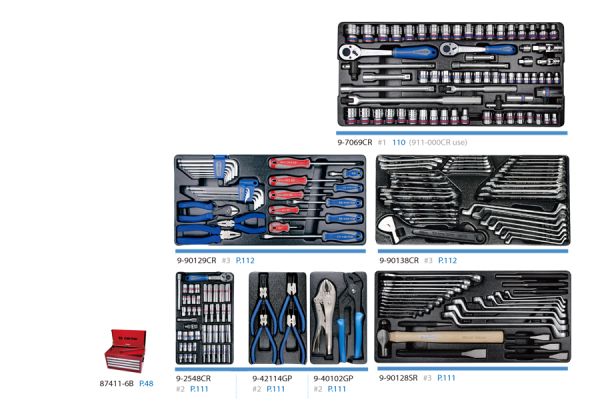 Набір інструментів 219 одиниць в ящику арт. 911-000CR