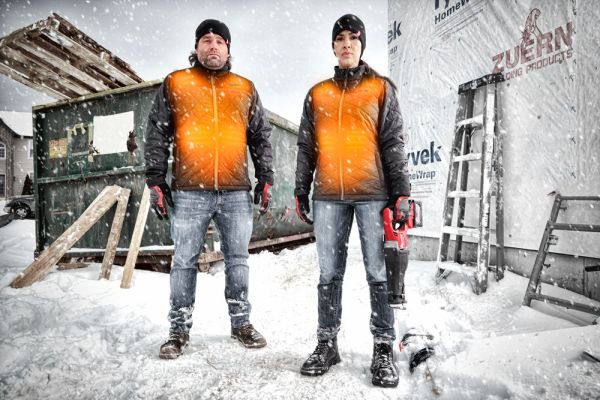 Куртка з електропідігрівом M12HJP-0(M), чорна, розмір М