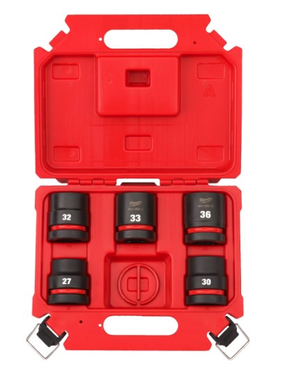 Набір головок ударних 3/4" SKT SHOCKWAVE MILWAUKEE, (27-36мм) (5шт), пластиковий кейс