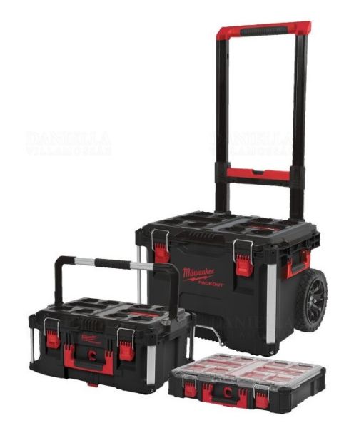 Візок на коліщатах з ящиками для інструментів MILWAUKEE PACKOUT 4932499041