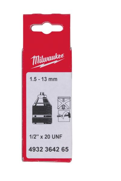 Патрон безключовий промисловий MILWAUKEE 1,5-13 1/2"х20