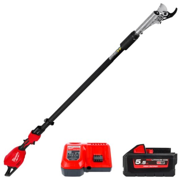 Ножиці-секатор подовжені телескопічні акумуляторні M18 BLS-551 MILWAUKEE (+ заряд.пристрій, 1 акум.)