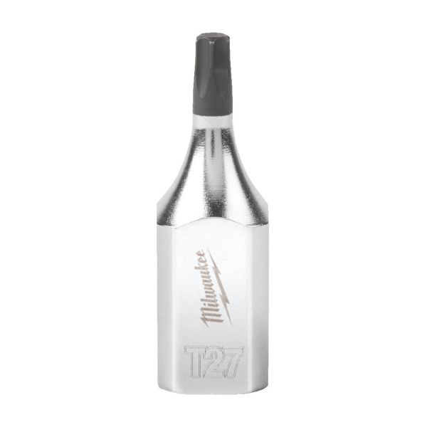 Головка торцева хромована  ⅜″ MILWAUKEE з бітою TORX, T27