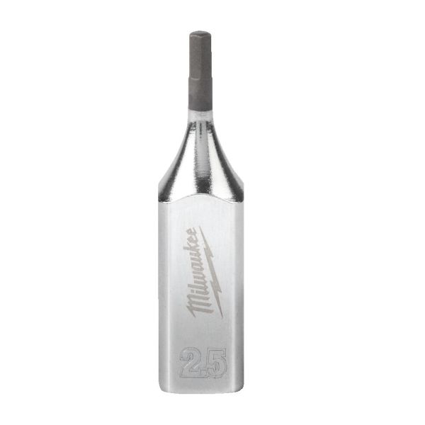 Головка торцева  хромована ¼” MILWAUKEE з бітою Hex, 2,5мм