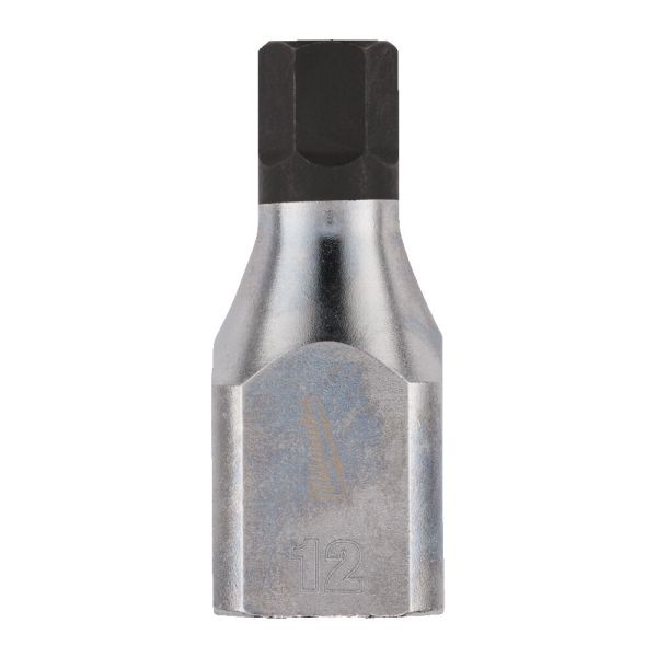 Головка торцева хромована ½” MILWAUKEE з бітою Hex, 12мм