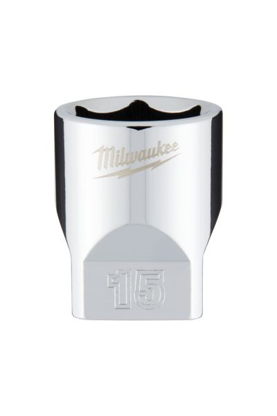 Головка торцева хромована 1/4'' MILWAUKEE, 15мм