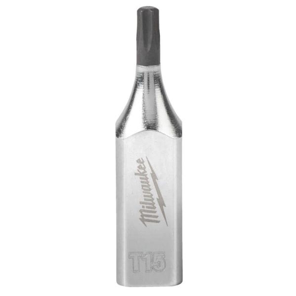 Головка торцева хромована  ⅜″ MILWAUKEE з бітою TORX, T15