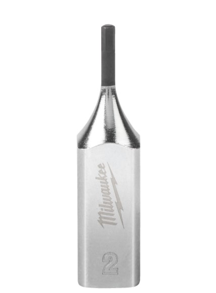 Головка торцева  хромована ¼” MILWAUKEE з бітою Hex, 2мм