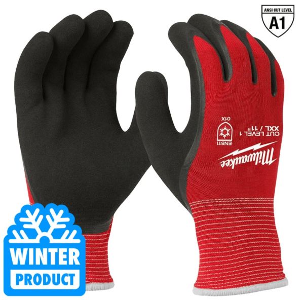 Рукавиці MILWAUKEE з опором порізам 1 рівня, зимові, 10/XL
