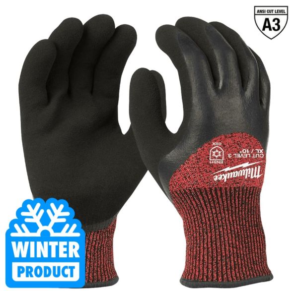 Рукавиці MILWAUKEE з опором порізам 3 рівня, зимові, 9/L