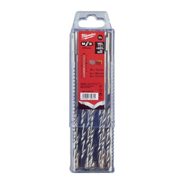 Бур SDS-PLUS M2 MILWAUKEE, діаметр 12,0х160х110мм, (10шт)