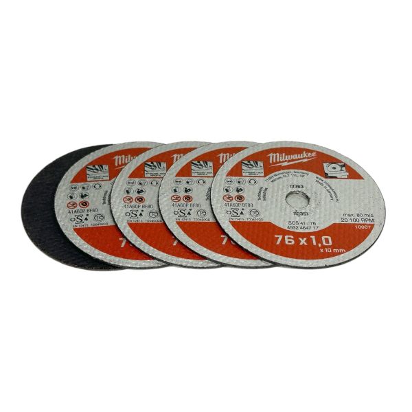 Диск відрізний по металу MILWAUKEE SCS41/76, 76мм для M12 FCOT (5 шт.)