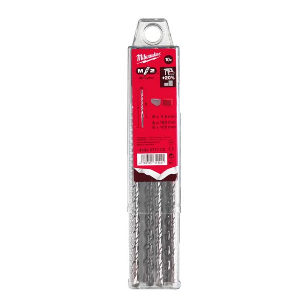 Бур SDS-PLUS M2 MILWAUKEE, діаметр 5,5х160х100мм, (10шт)