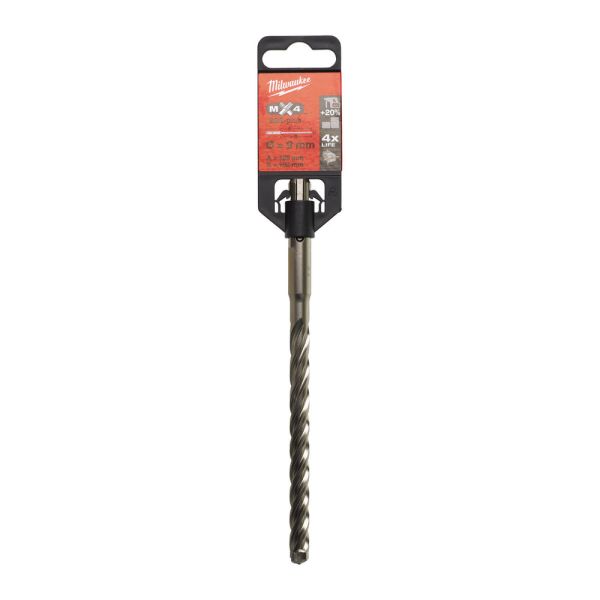 Бур SDS-PLUS MX4 MILWAUKEE, діаметр 9,0х165х100мм