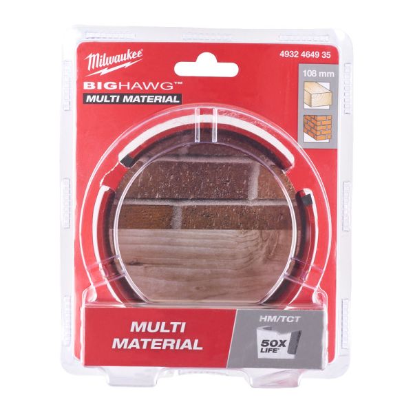 Коронка по мультіматеріалам MILWAUKEE Bighawg, Ø108мм