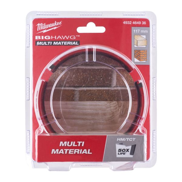 Коронка по мультіматеріалу MILWAUKEE Bighawg, діаметр 117 мм