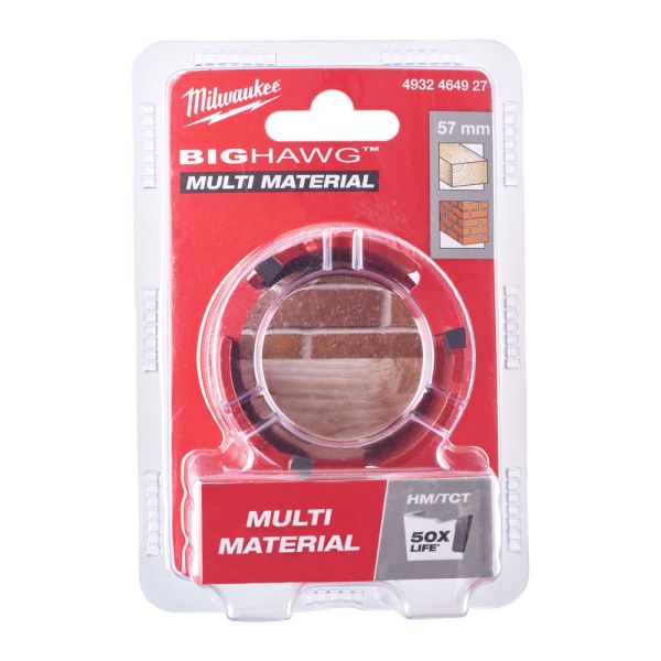 Коронка по мультіматеріалам MILWAUKEE Bighawg, Ø57мм