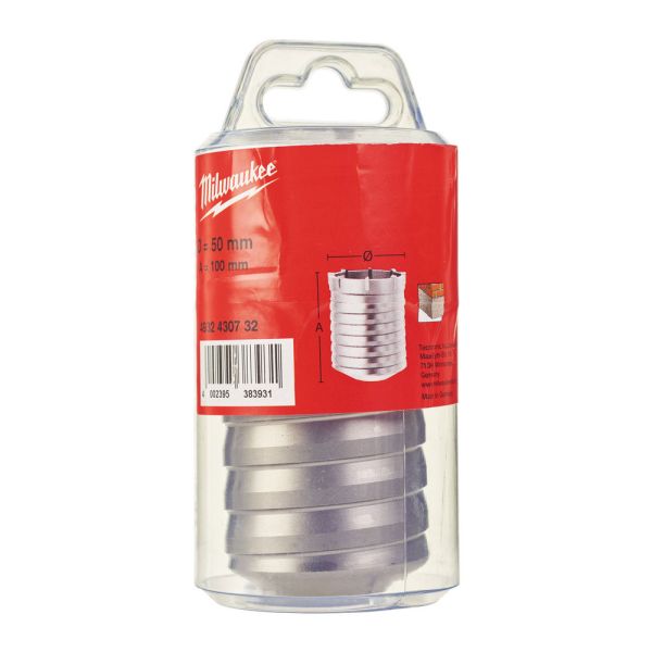 Коронка по бетону SDS-MAX TCT MILWAUKEE, діаметр 50x100мм