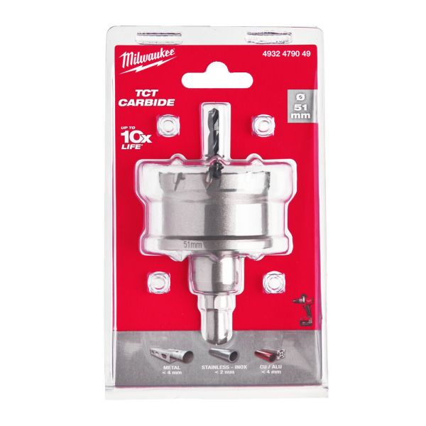 Коронка Holesaw TCT MILWAUKEE, Ø51мм