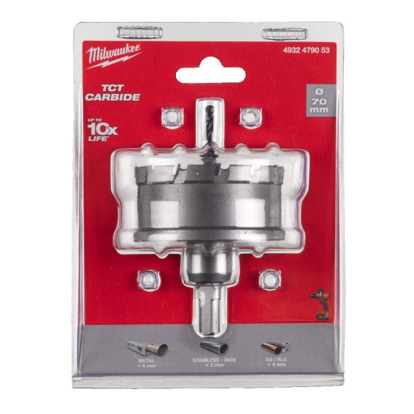 Коронка Holesaw TCT MILWAUKEE, діаметр 70 мм