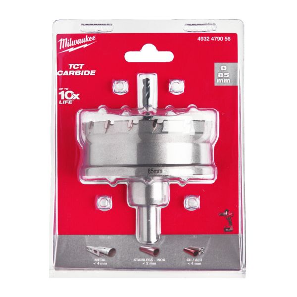 Коронка Holesaw TCT MILWAUKEE, Ø85мм