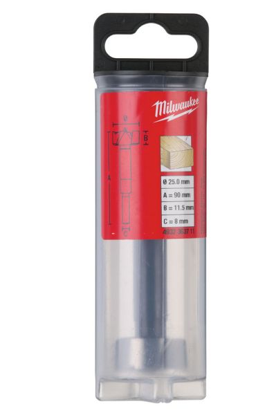 Свердло FORSTNER MILWAUKEE, діаметр 25 X 90 мм