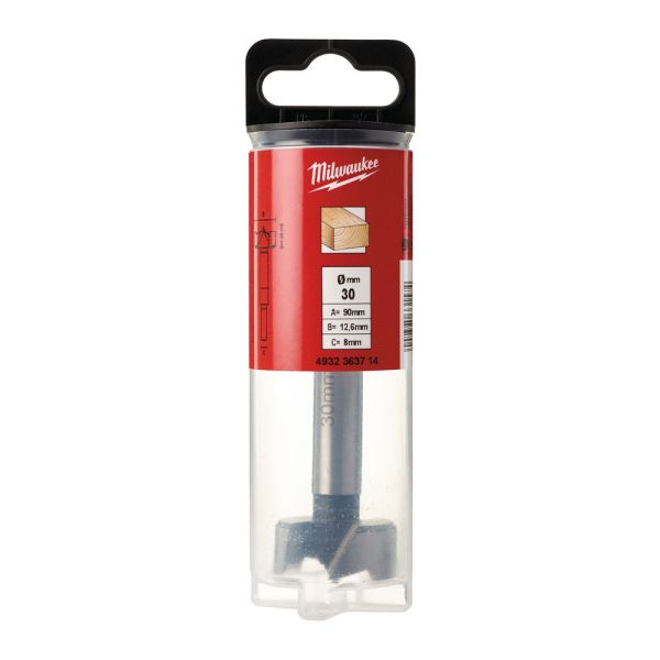 Свердло FORSTNER MILWAUKEE, діаметр 30 X 90 мм