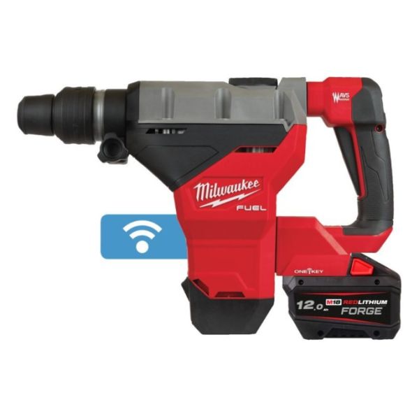 Перфоратор SDS-MAX акумуляторний MILWAUKEE M18 FHM-121C (11Дж) (ЗП+1ак.Х12Аг + кейс) FORGE™
