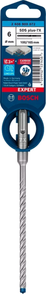 Бур по бетону Bosch SDS-7X для армованого бетону 6x100x165 (2.608.900.072)