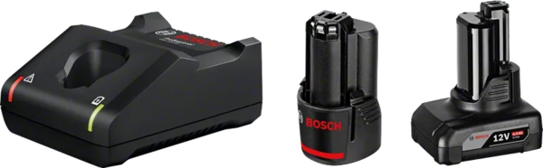 Набір акумулятора та зарядного пристрою Bosch GBA, 1х18В 2Аг, 1х18В 4Аг, ЗУ GAL 12V-40