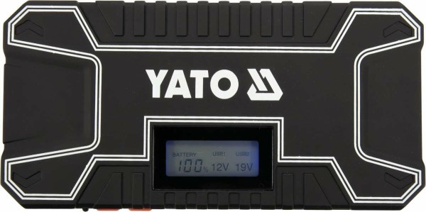 Пускова-зарядна батарея Li-Pol YATO : 12000 мАгод, 300/500 А, живлення через USB: 5В, 2А [10/160]