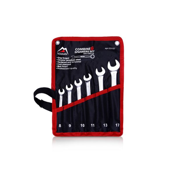 Набір ключів комб. 8-17мм 6од. чохол