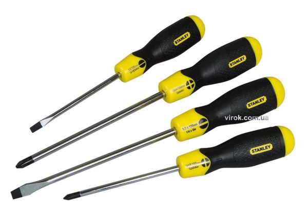 Набір викруток STANLEY "Cushion Grip", 4 шт. DW