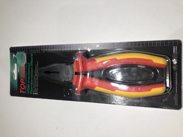 Пасатижі електрика 7" 1000V VDE TOPTUL DGCA2207