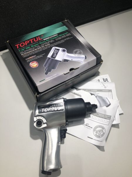 Гайковерт для автосервісу пневматичний 1/2" 814N/m 8000об/хв TOPTUL KAAA1660B