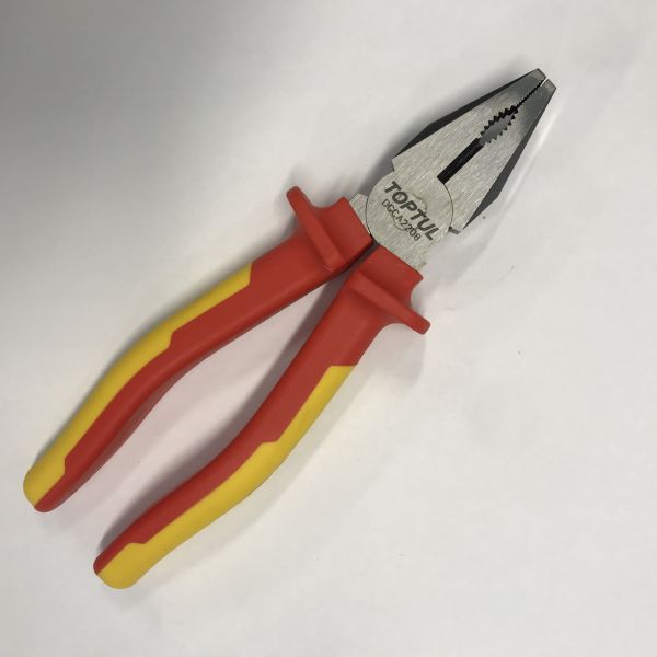 Плоскогубці з ізольованими ручками (пасатижі) 8" 1000V VDE TOPTUL DGCA2208