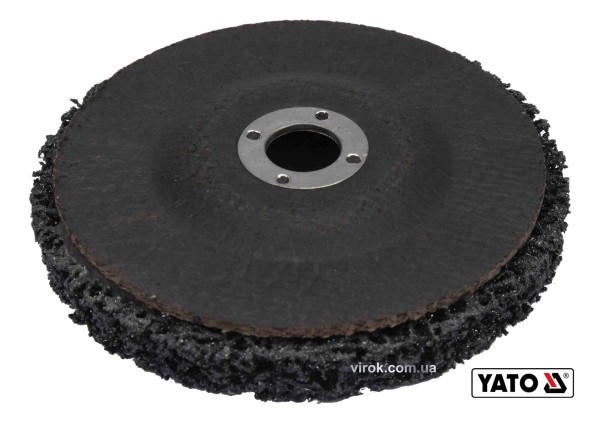 Круг зачистний нетканий YATO : Ø= 125 мм, 12500 об/хв, гайка М14 до КШМ [6/36]
