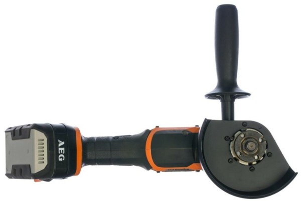 Шліфмашина кутова безщіткова акумул. AEG: Li-Ion 2x18 В 5 AхГод, диск Ø=125 мм, 11000об/хв