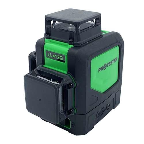 Рівень лазерний нівелір 3x360° (H360/2xV360, зелений промінь) PROTESTER LL412G