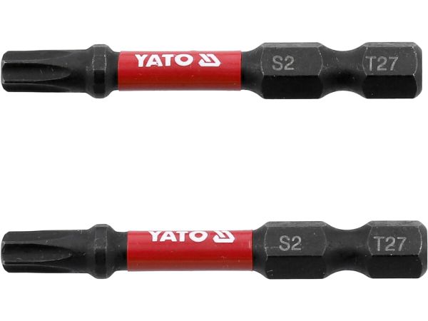 Насадка викруткова ударна YATO TORX T27 х 50 мм. HEX 1/4", 2 шт.[10]