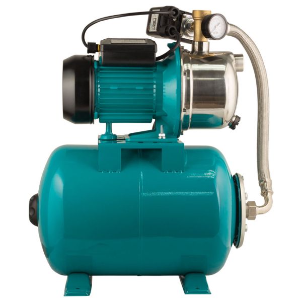 Станція 0.75кВт Hmax 46м Qmax 50л/хв (самовсмоктуючий насос нерж) 24л Україна AQUATICA JETSa80A5/UA (775097/24)