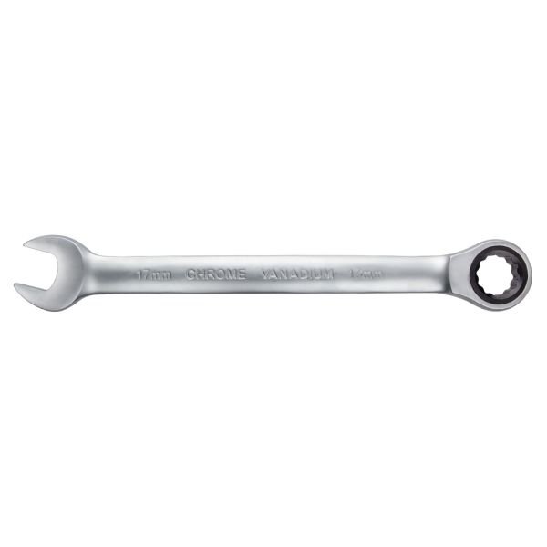 Ключ ріжково-накидний трещеточний 17мм CrV satine SIGMA (6022171)