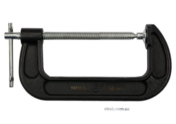 Струбцина з гвинтовим затиском "G" подібна YATO; l= 150 мм (6") [12]