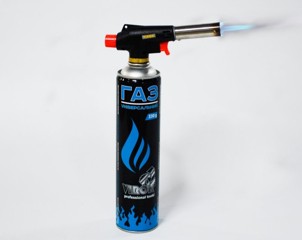 Балон газовий 1-разовий VIROK з різьбою (7/16) 330g/562ml. (EN417) [24]